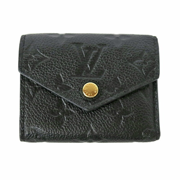 Louis Vuitton Portefeuille Black Leather Wallet Zoe Empreinte - Picture 1 of 6